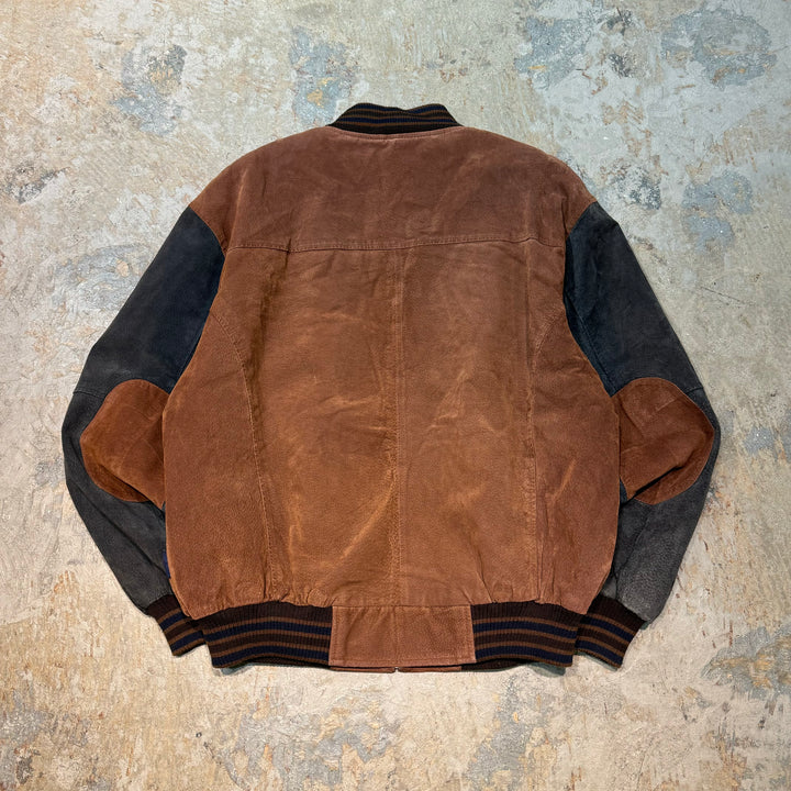 중고 의류 미국 빈티지/ 스웨이드 가죽 자켓/ 스웨이드 가죽 자켓/ 누벅/ 가죽/ 크기 L