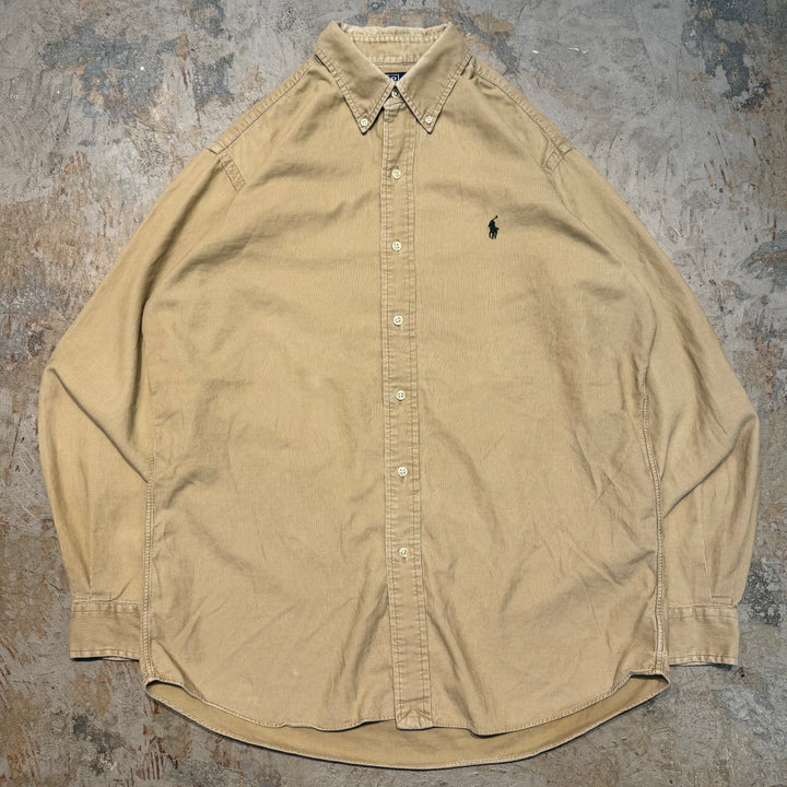 古着 POLO by Ralph Lauren/ ボロバイラルフ ローレン/ ボタンダウン長袖シャツ/ コーデュロイ/ サイズM