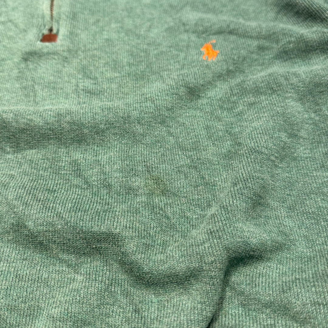 Used clothing POLO by Ralph Lauren/Polo Ralph Lauren/Half Zip Cotton Knit Sweater/Size XXL