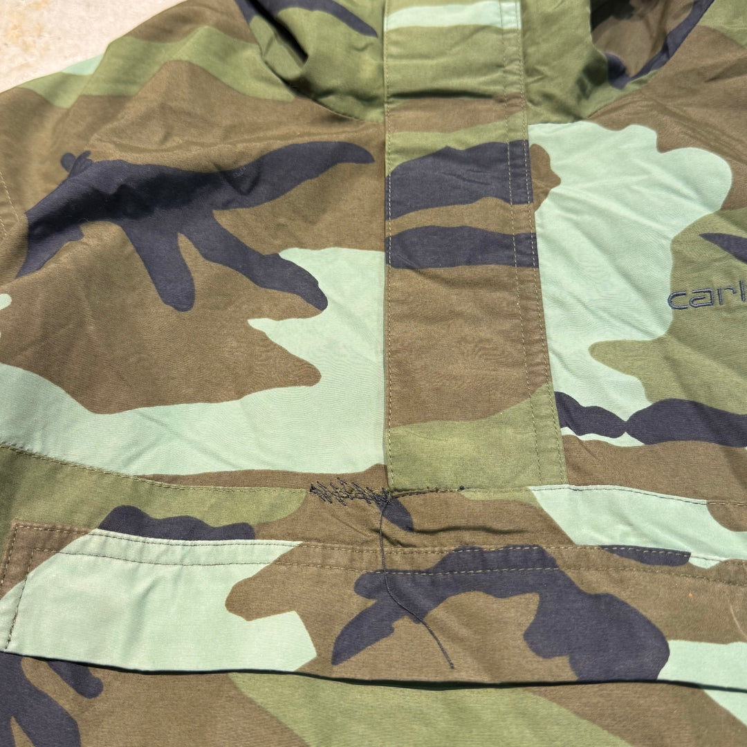 Used clothing Carhartt/ Anorak hoodie/ Hunter camo pattern/ Size S