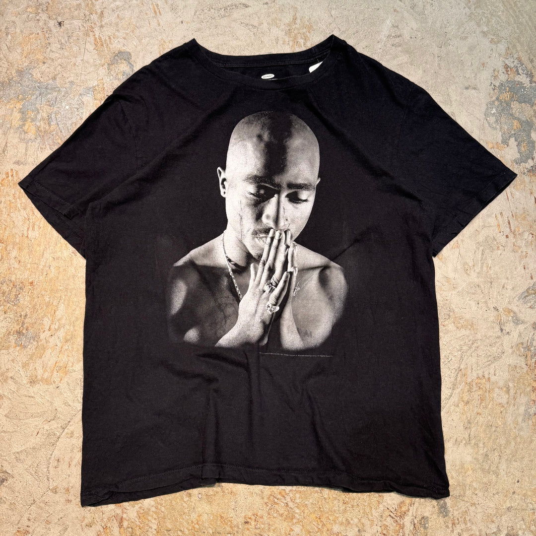 古着 OLD NAVY/オールドネイビー/ 2PAC/ ツーパック/ ラッパープリントTシャツ/ サイズL