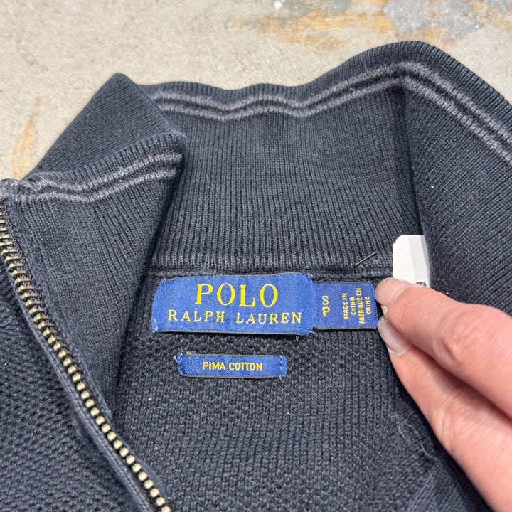 Ralph Lauren/ Polo Ralph Lauren/ Half Zip Knit 스웨터/ 피마면/ 크기 S의 중고 의류 폴로