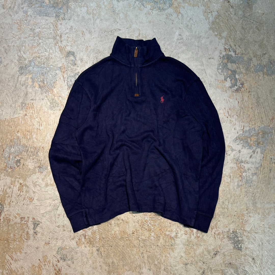 Used clothing POLO by Ralph Lauren/Polo Ralph Lauren/Half Zip Cotton Knit Sweater/Size M