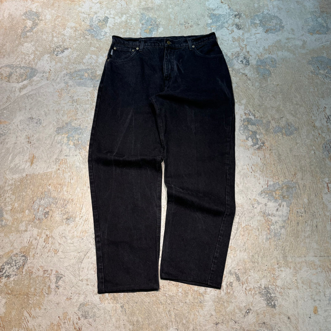 Used clothing Carhartt / Black denim pants / Jeans / Actual size 37 x 30