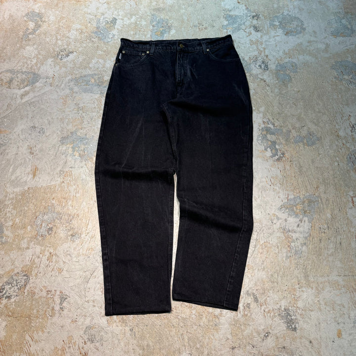 Used clothing Carhartt / Black denim pants / Jeans / Actual size 37 x 30