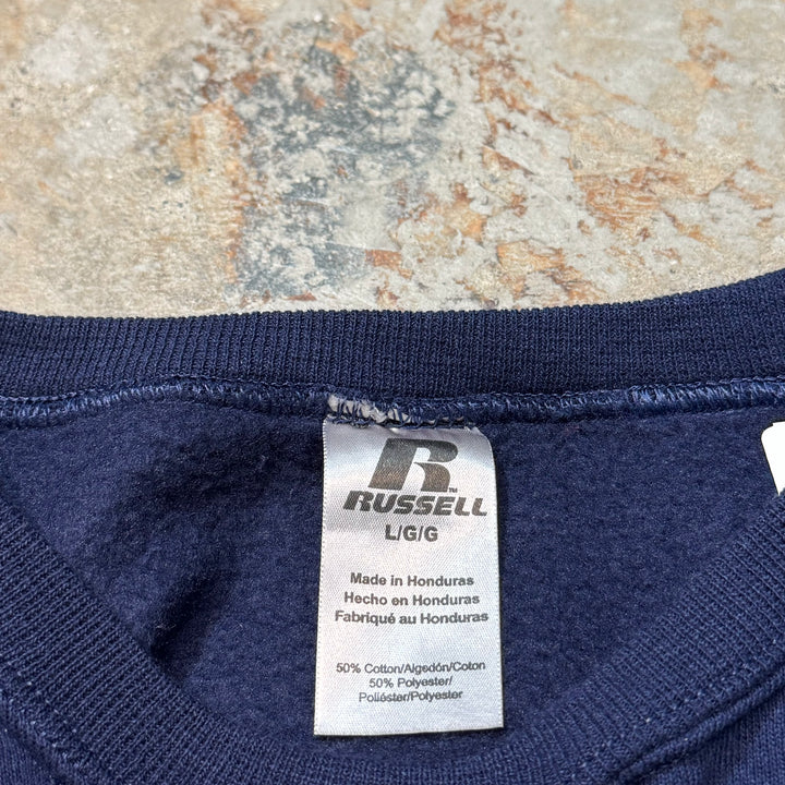 Used clothing RUSSELL ATHLETIC/ Russell Athletic/Crew neck blank sweatshirt/Plain/Size L
