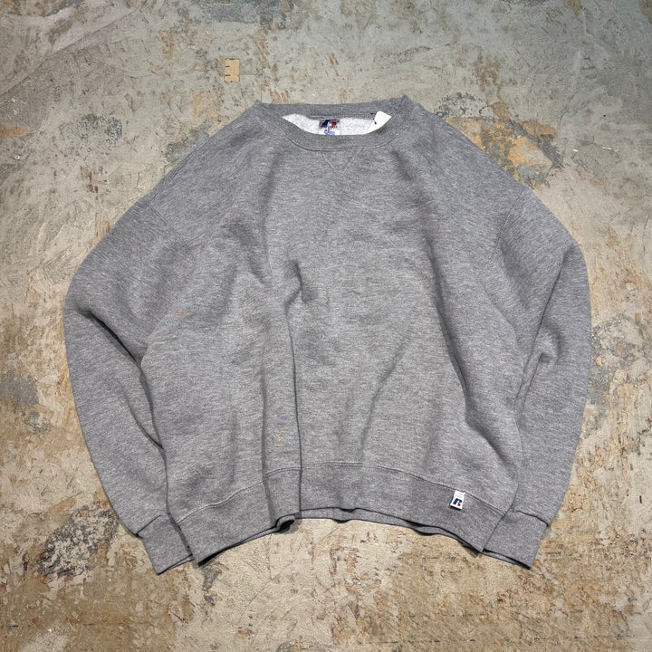 Used clothing RUSSELL ATHLETIC/ Russell Athletic/ Blank crew neck sweatshirt/Size L