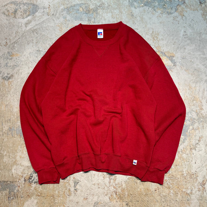 Used clothing 80's~ RUSSELLATHLETIC/Russell Athletic/Crew neck sweatshirt/Plain/Size XL