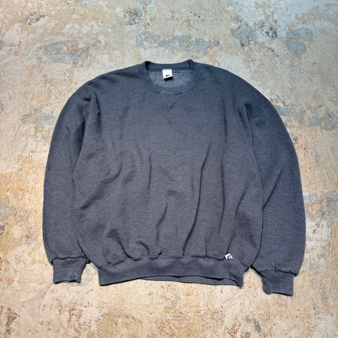 旧衣服80's~ RUSSELLATHLETIC/ RUSSELLATHLETIC/空白克罗内丝/素色/尺码XXL