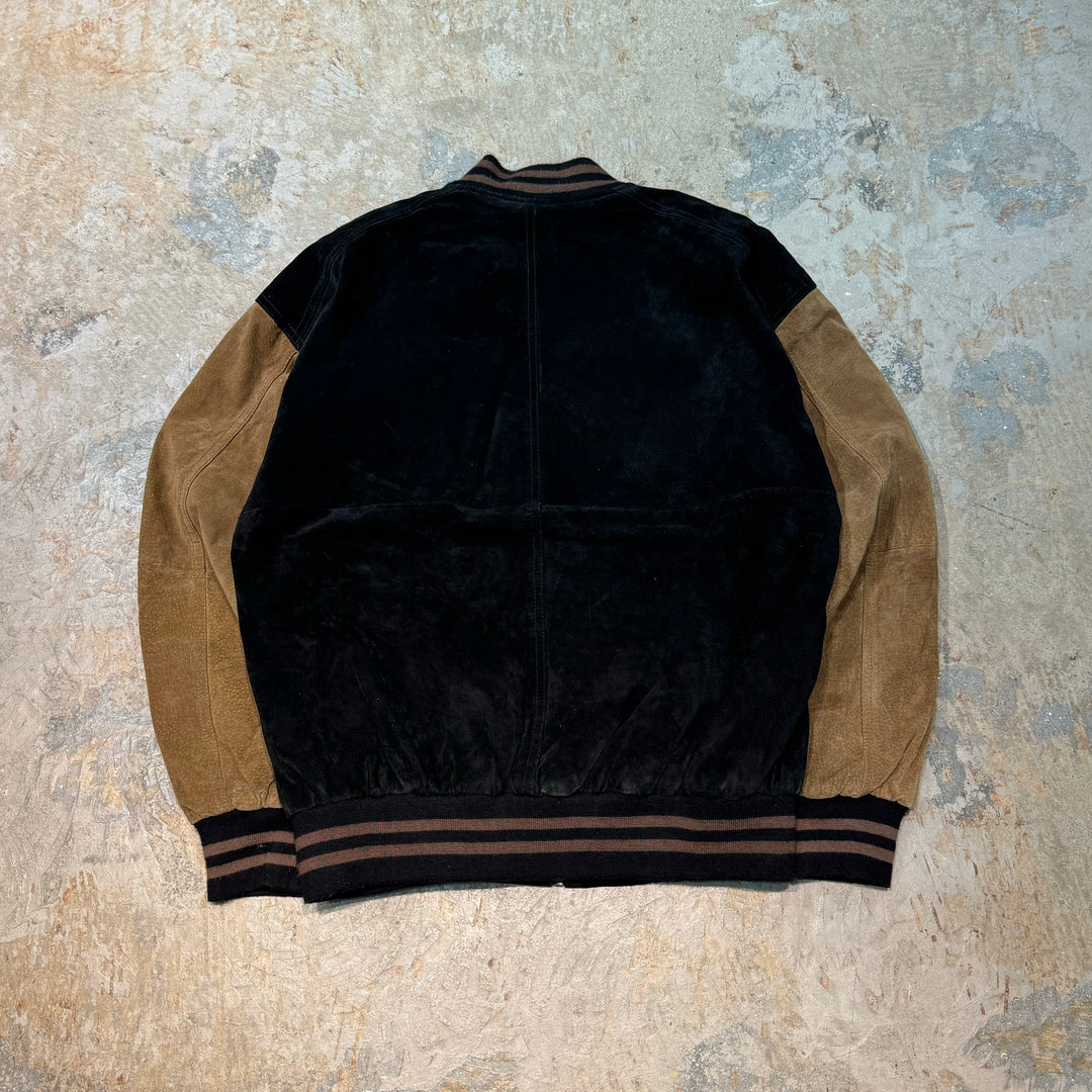 중고 의류 미국 빈티지 / 스웨이드 가죽 자켓 / 스웨이드 가죽 자켓 / 누벅 / 가죽 / 스타디움 재킷 / 사이즈 M