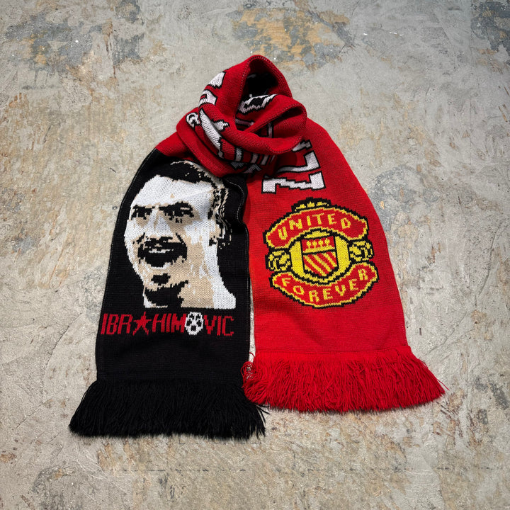 Used soccer scarf / MANCHESTER UNITED FC / IBRAHIMOVIC / IBRAHIMOVIC