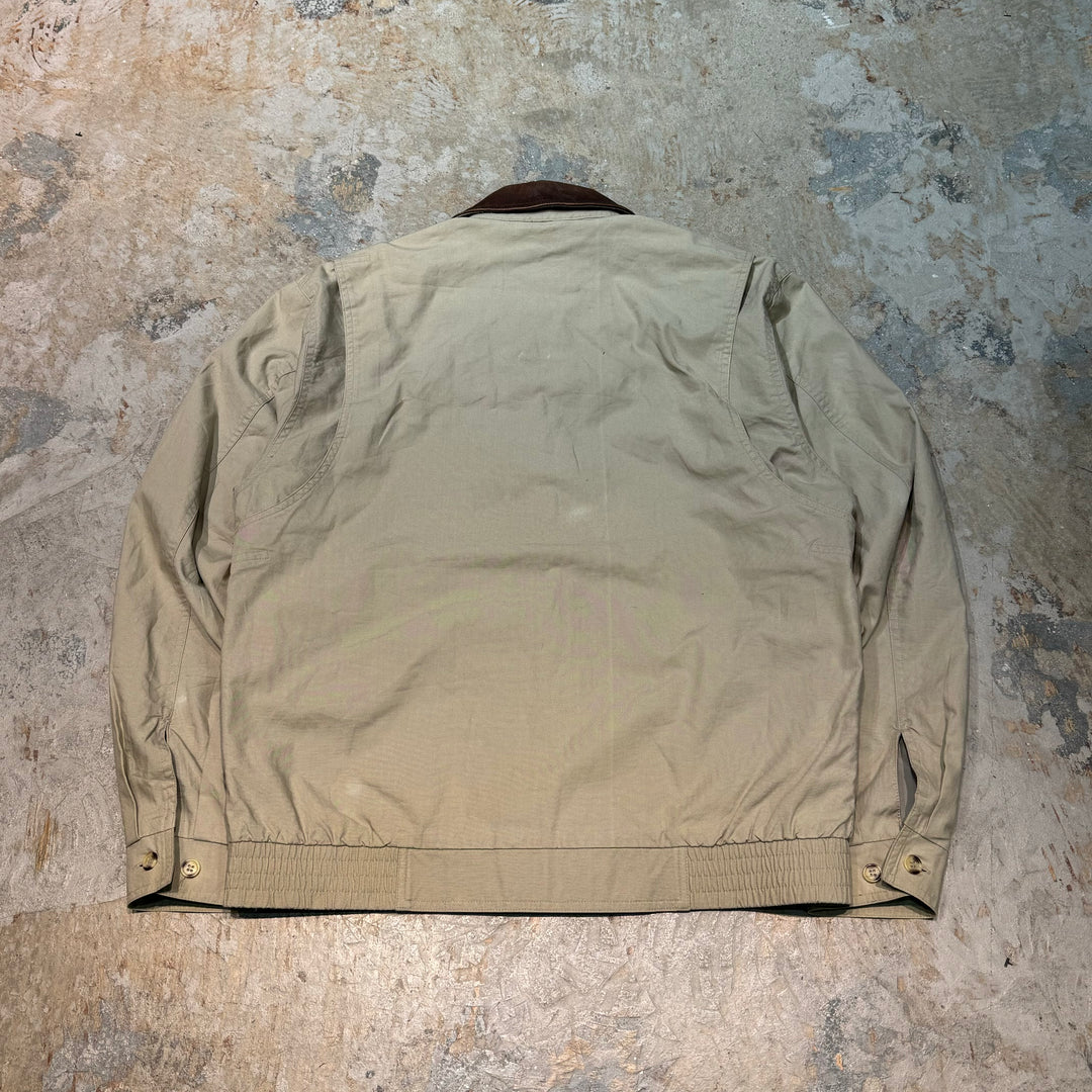 Used clothing 90's L.L.Bean/ L.Bean/ Leather collar switch/ Hunting jacket/Size M