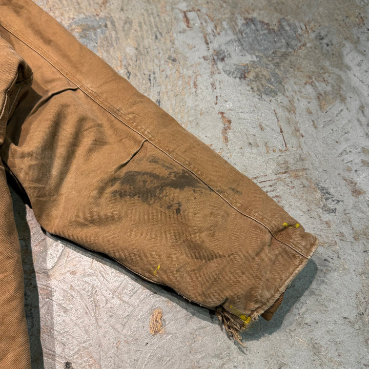 중고 의류 Carhartt/ Carhartt/ 전통적인 코트/ 퀼트 라이닝/ 코듀로이 칼라/ 크기 s