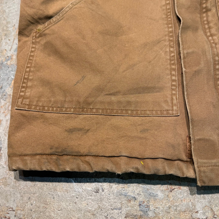 중고 의류 Carhartt/ Carhartt/ 전통적인 코트/ 퀼트 라이닝/ 코듀로이 칼라/ 크기 s
