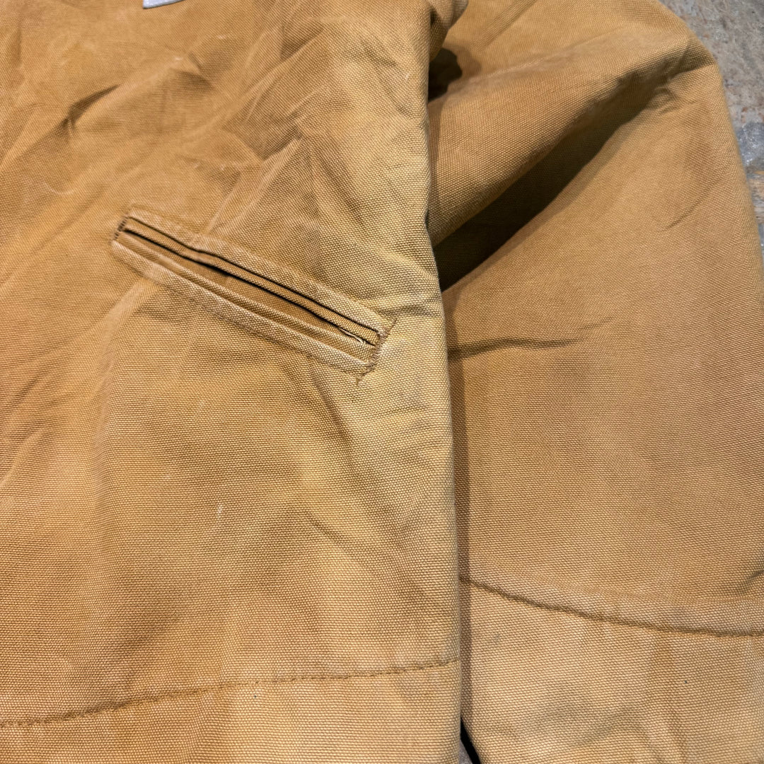 Used clothing 90's USA made carhartt/ Carhartt/ Detroit jacket/ Duck fabric/ Blanket lining/ Check pattern/ Equivalent to size XL