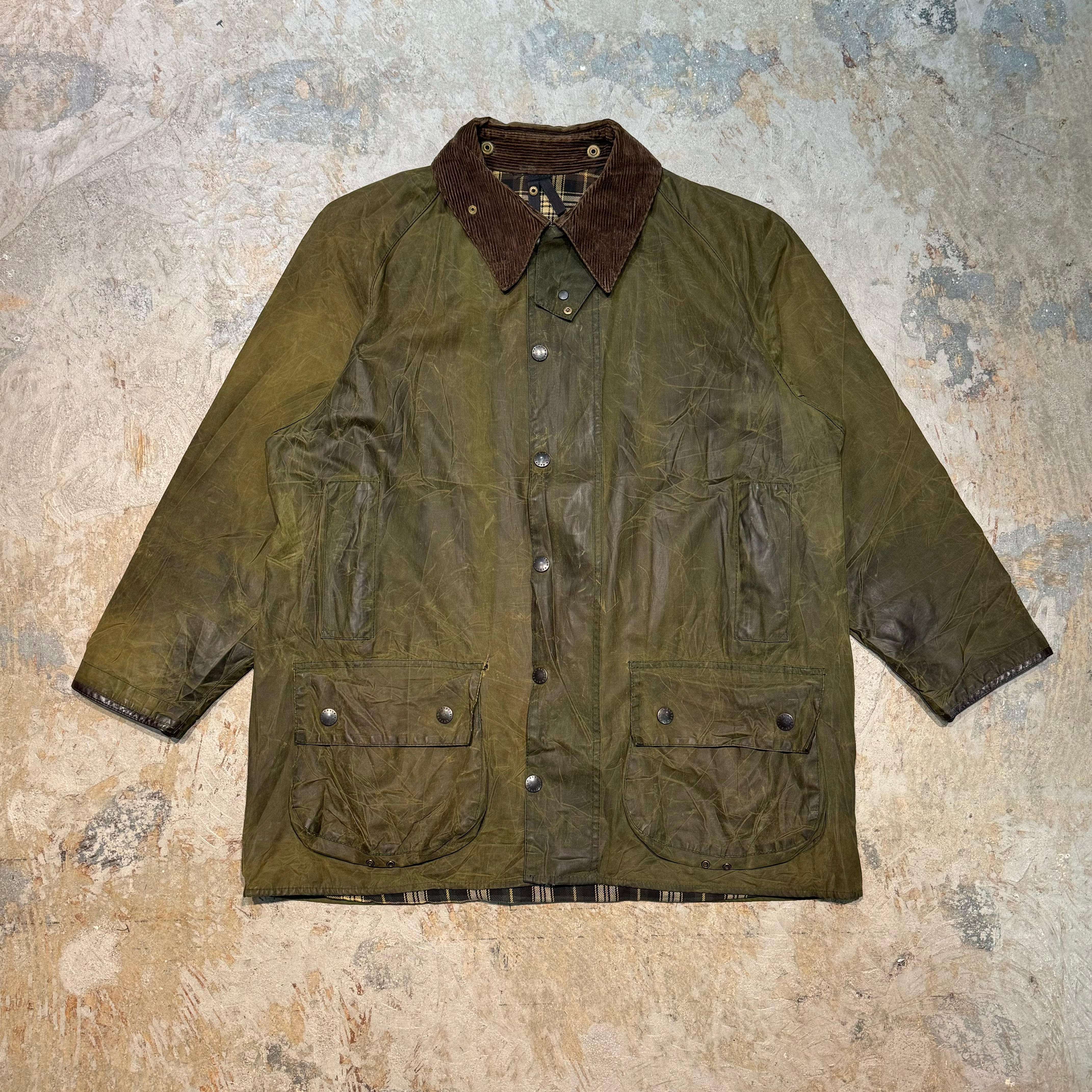 古着 96's~ Barbour/バブアー /オイルドジャケット/裏地チェック 古着 96's~ Barbour/バブアー /オイルドジャケット/裏地チェック