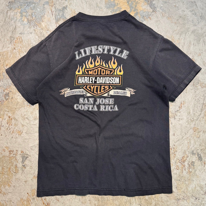 古着 USA製 Harley-Davidson/ハーレーダビッドソン/ プリントTシャツ/ サイズM