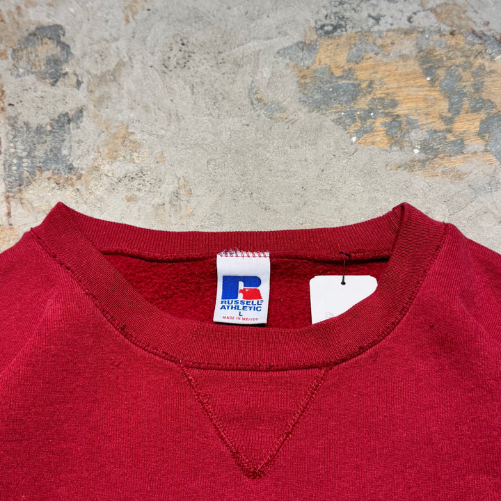 Used clothing 90's ~ RUSSELLATHLETIC/ Russell Athletic/ Blank Crew Neck Sweatshirt/ Plain/Size L