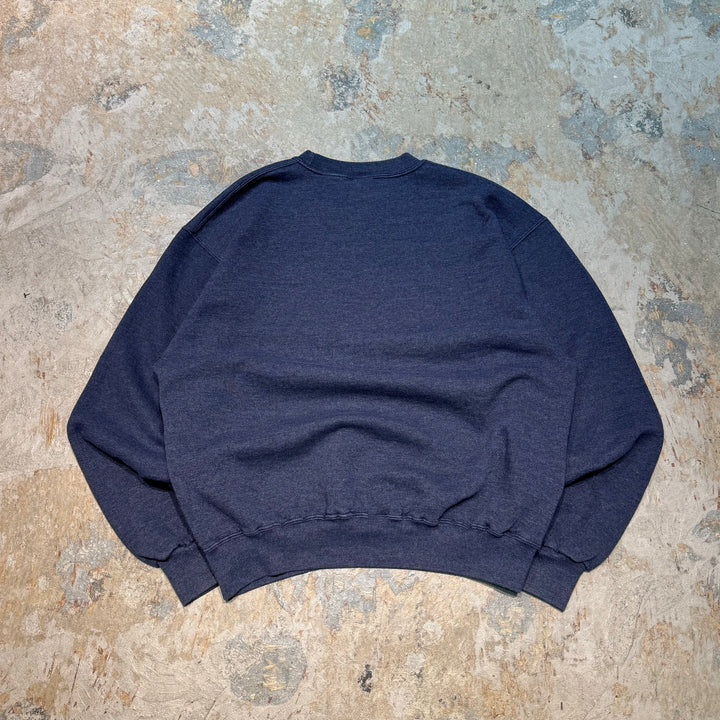 Used clothing 90's~ RUSSELL ATHLETIC/ Russell Athletic/Crew neck blank sweatshirt/Plain/Size L