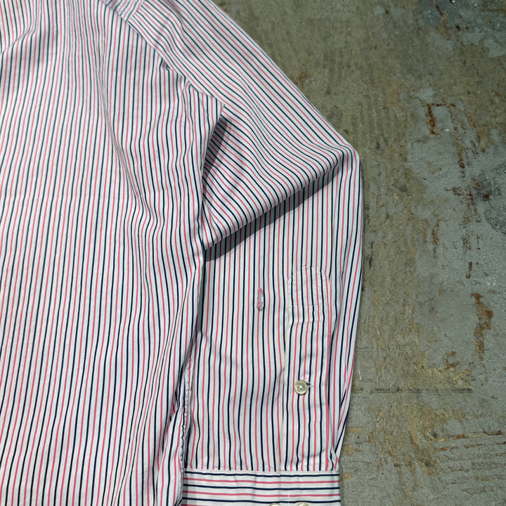 古着 Ralph Lauren/ ラルフ ローレン/ ボタンダウン長袖シャツ/ ストライプ/ サイズL