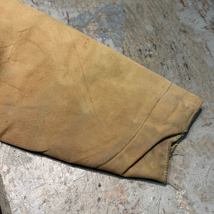 중고 의류 Carhartt/ Michigan Chore 코트/ 오리 직물/ 코듀로이 칼라/ 안감 담요/ 크기에 해당