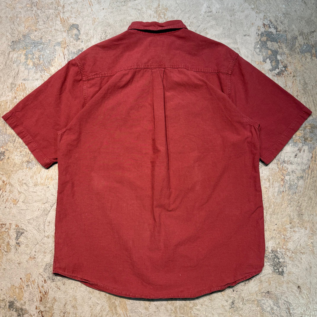 Used clothing carhartt/Carhartt/Button-down short sleeve shirt/Plain/Size L