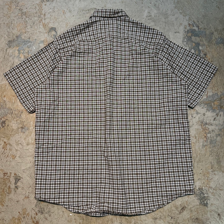 Used clothing carhartt/Carhartt/Button-down short sleeve shirt/Checked pattern/Size XXL