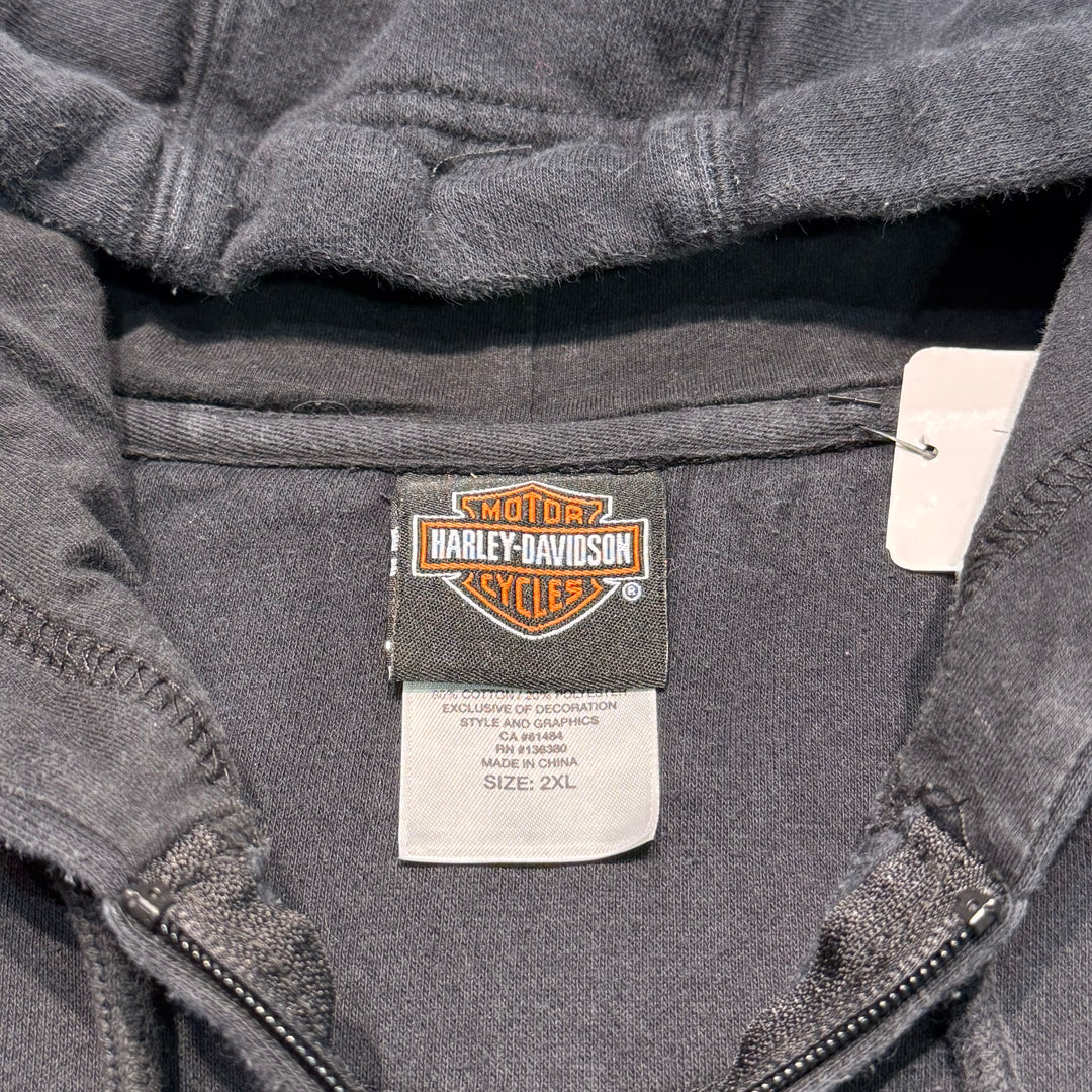 Used clothing HARLEY-DAVIDSON/ Harley Davidson/ Sweat zip-up hoodie/ Size XXL