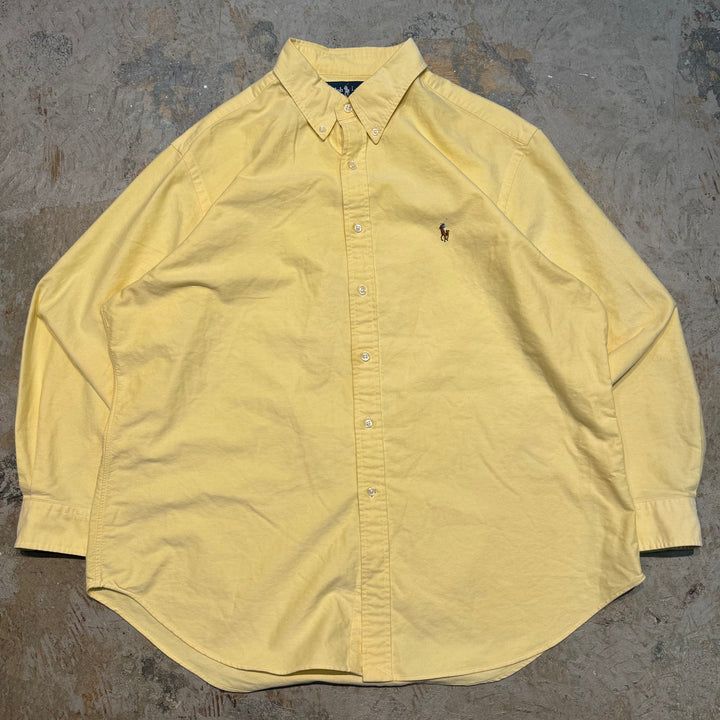 古着 Ralph Lauren/ ラルフ ローレン/ ボタンダウン長袖シャツ/ サイズXL相当