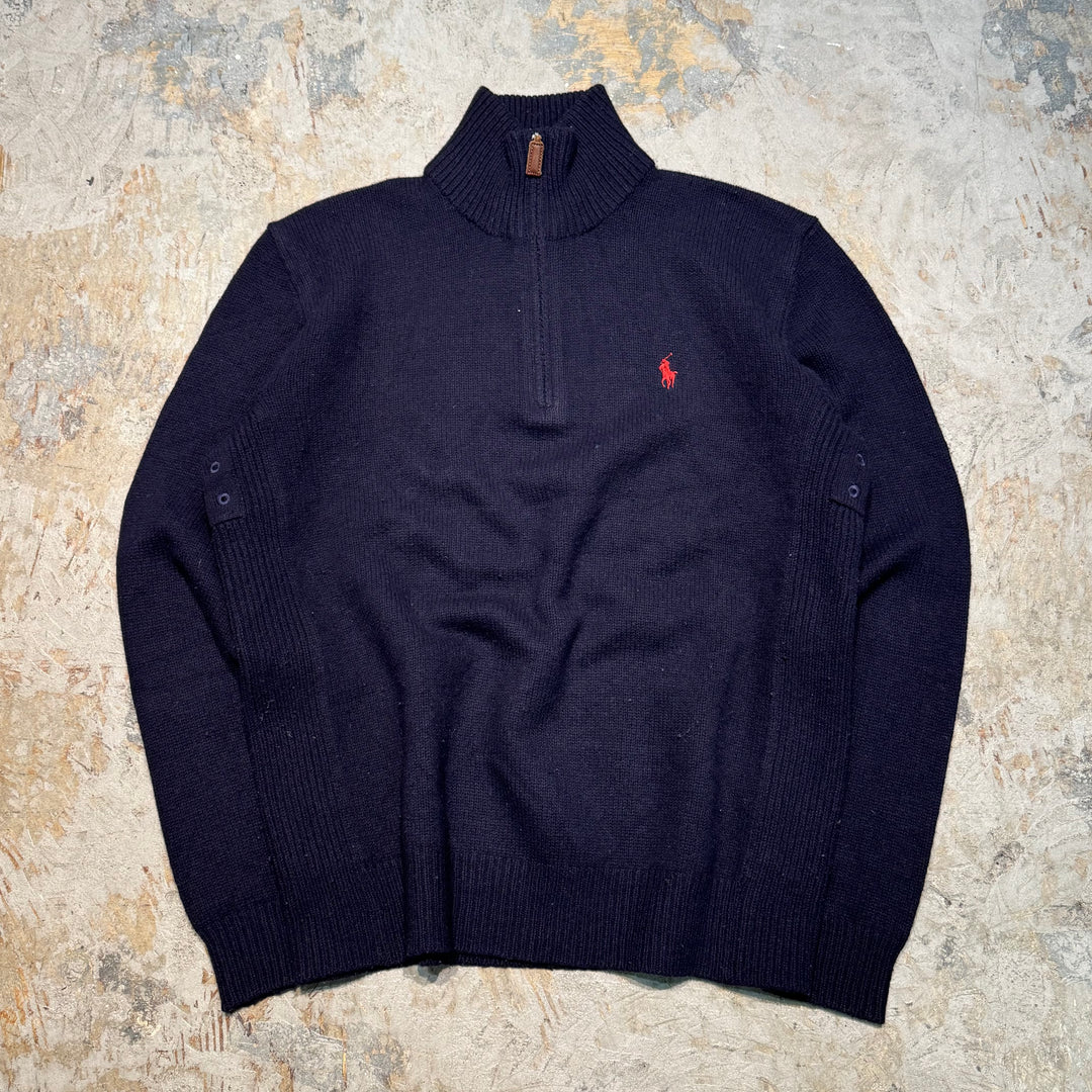 Ralph Lauren/ Polo Ralph Lauren/ Half Zip 니트 스웨터/ 사이즈 M의 사용 의류 폴로
