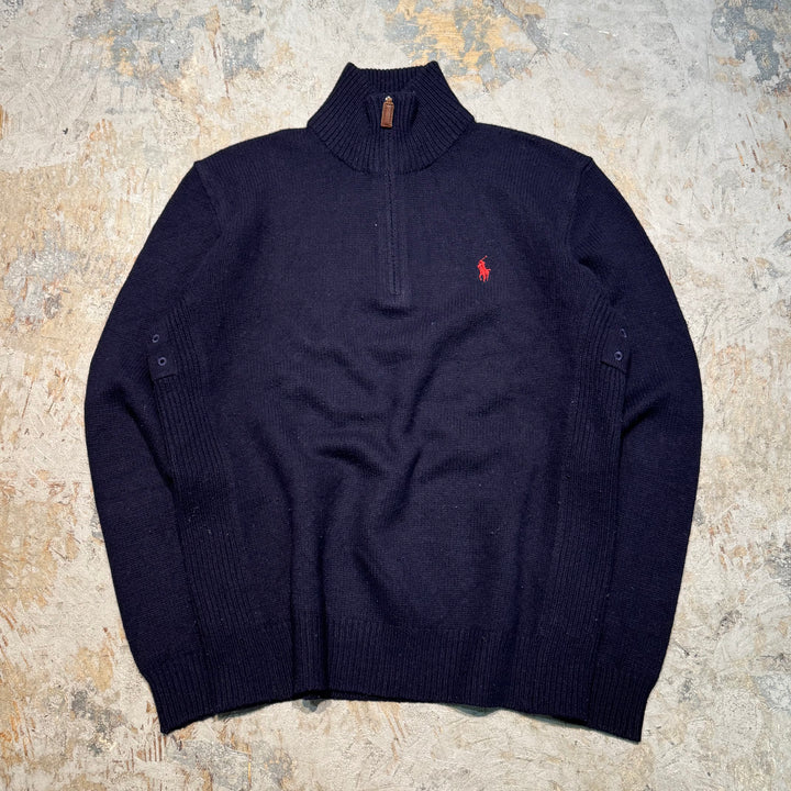 Ralph Lauren/ Polo Ralph Lauren/ Half Zip 니트 스웨터/ 사이즈 M의 사용 의류 폴로