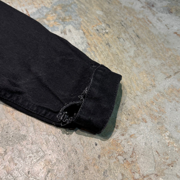 Used clothing Made in USA HARD ROCK HOTEL/ Hard Rock Hotel/ Black denim jacket/G jacket/Size M