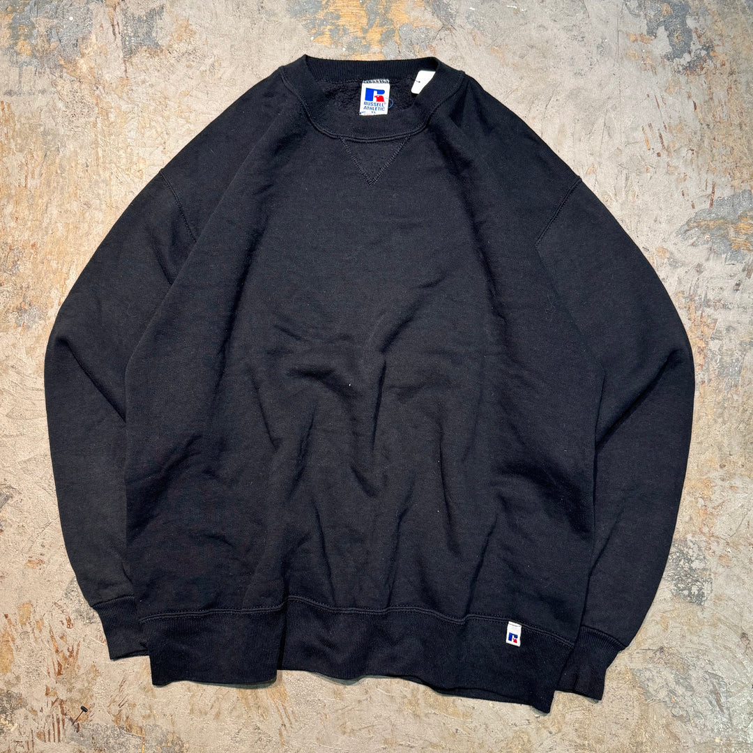 미국 80 년대에서 만든 중고 의류 ~ Russellathletic/ Russell Athletic/ Blank Crew Neck Sweatshirt/ Plain/ Size XL
