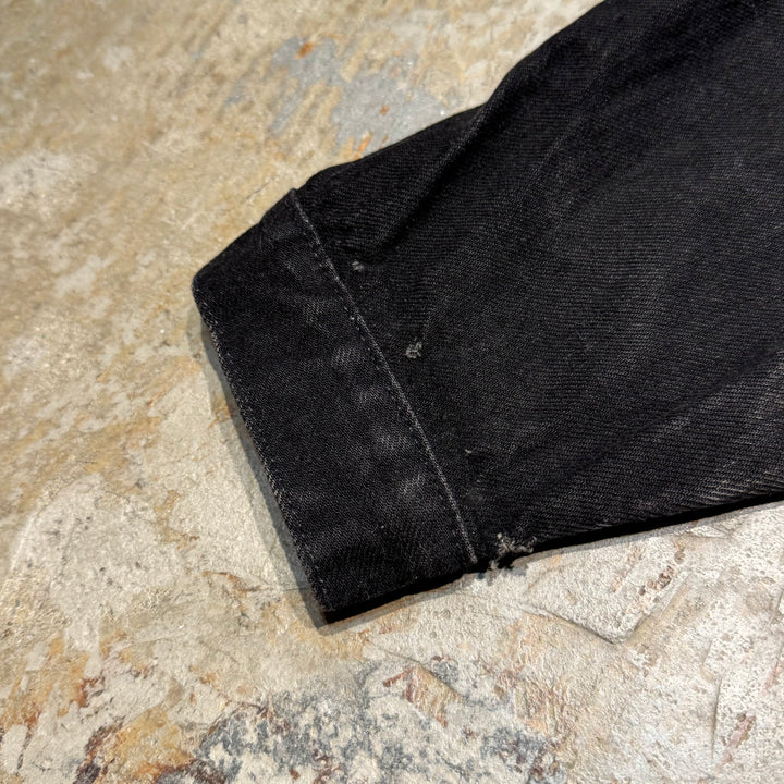 Used clothing Made in USA HARD ROCK HOTEL/ Hard Rock Hotel/ Black denim jacket/G jacket/Size M