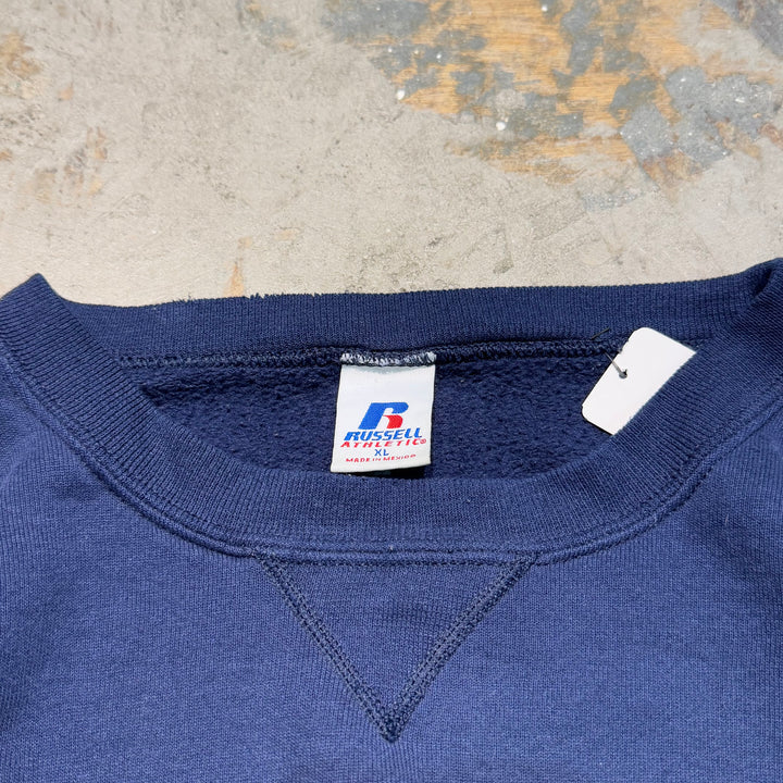 Used clothing 90's~ RUSSELLATHLETIC/ Russell Athletic/ Blank Crew Neck Sweatshirt/ Plain/Size XL