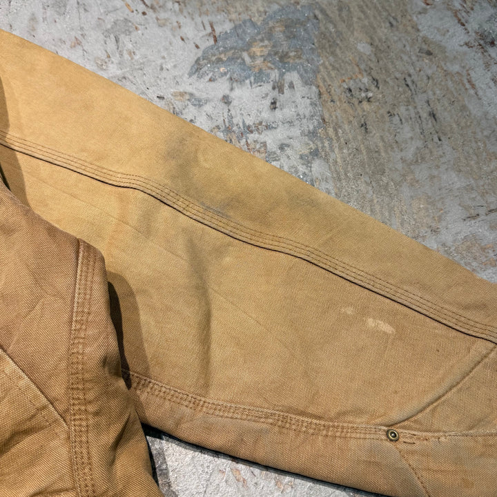 중고 의류 Carhartt/ Michigan Chore 코트/ 오리 직물/ 코듀로이 칼라/ 안감 담요/ 크기에 해당