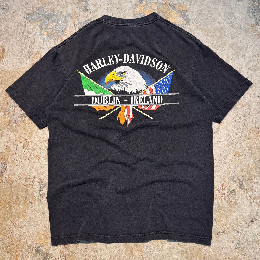 古着 USA製 Harley-Davidson/ハーレーダビッドソン/ プリントTシャツ/ サイズL