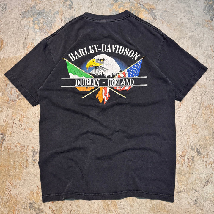 古着 USA製 Harley-Davidson/ハーレーダビッドソン/ プリントTシャツ/ サイズL