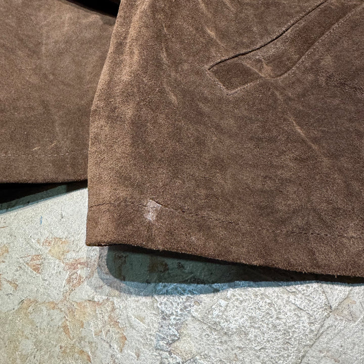 Used clothing 90's Polo by Ralph Lauren/ Suede leather jacket / Nubuck / Size M