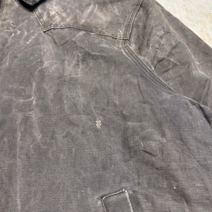 미국 80 년대에서 만든 중고 의류 ~ Carhartt/ Santa Fe 재킷/ 오리 직물/ 퀼트 라이닝/ 코듀로이 칼라/ 크기 XL에 해당합니다.