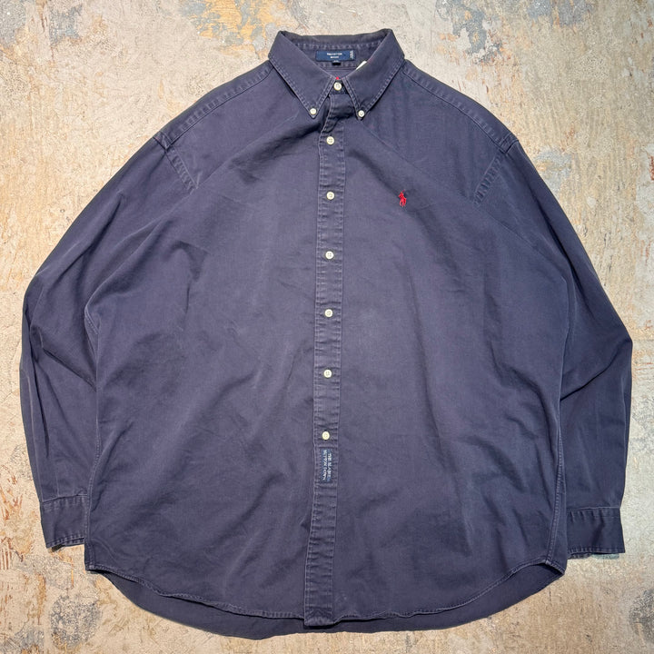 古着 Ralph Lauren/ ラルフ ローレン/ ボタンダウン長袖シャツ/ サイズXL