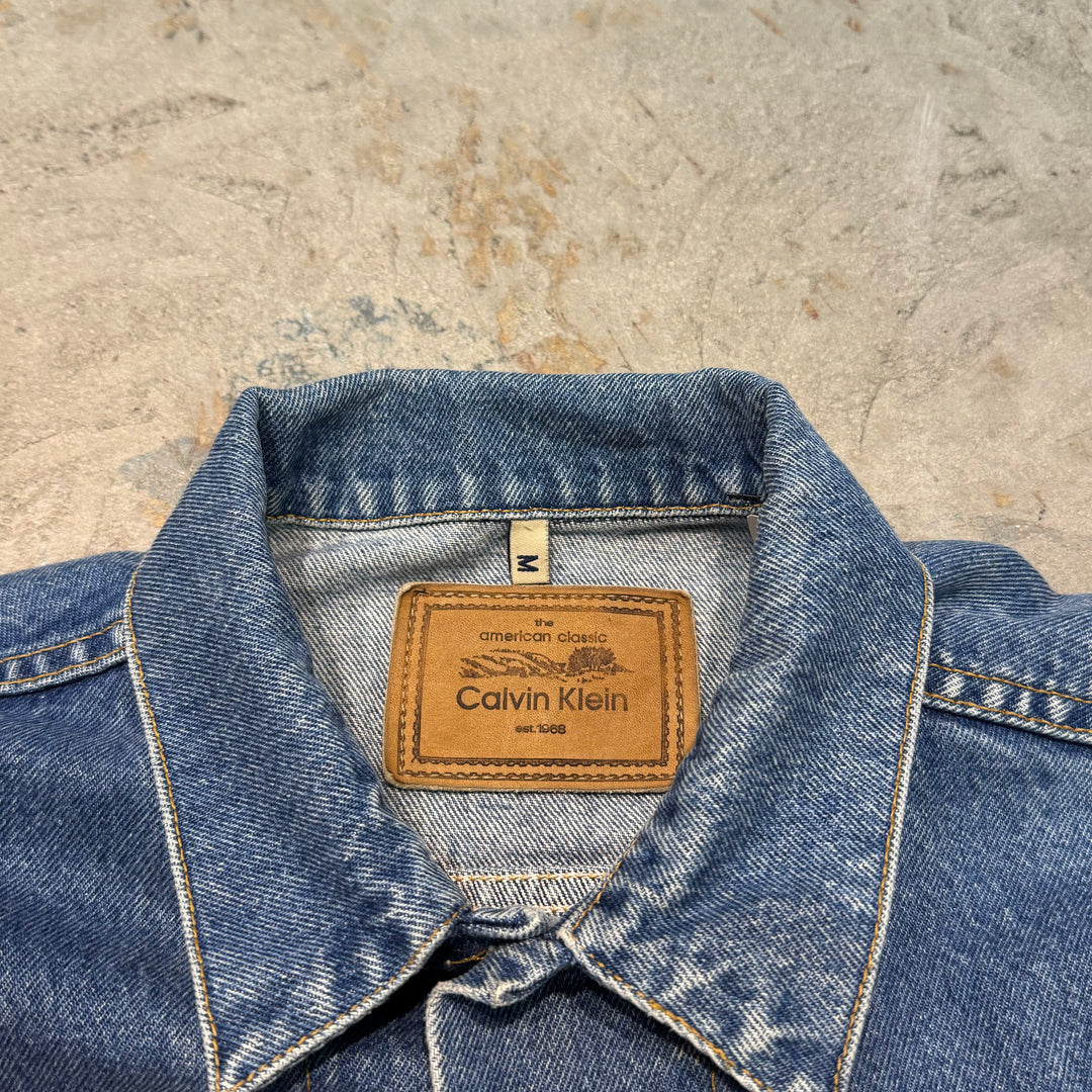 古着 USA製 CALVIN KLEIN/カルバンクライン/デニムジャケット/Gジャン/サイズM