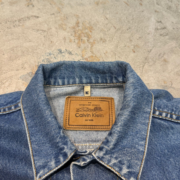 古着 USA製 CALVIN KLEIN/カルバンクライン/デニムジャケット/Gジャン/サイズM