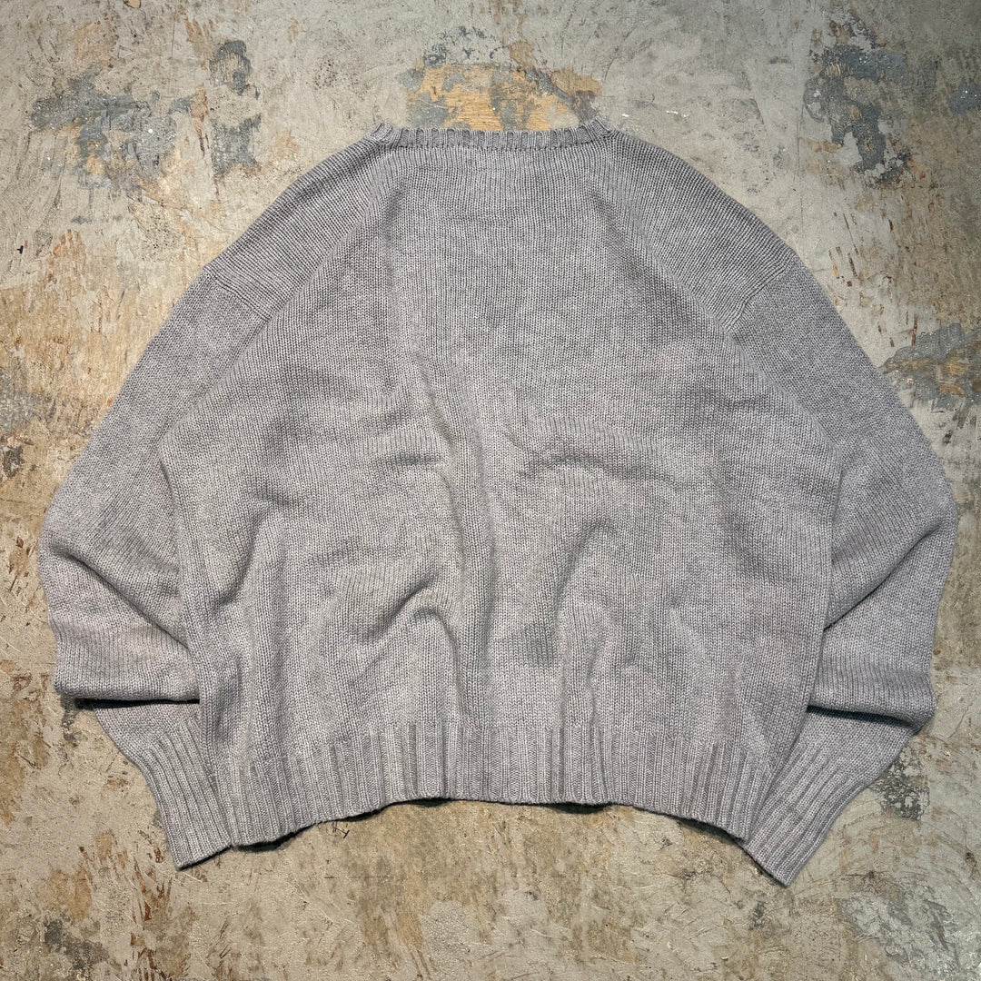 Used clothing POLO by Ralph Lauren/ Ralph Lauren/ Crew neck knit sweater/Cotton knit/Size L