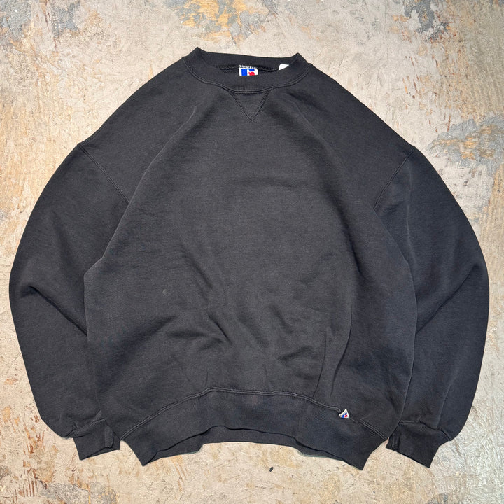 미국 80 년대에서 만든 중고 의류 ~ Russellathletic/ Russell Athletic/ Blank Crew Neck Sweatshirt/ Plain/ Size XL