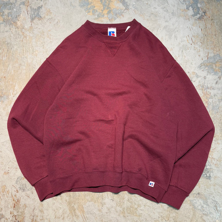 Used clothing 90's ~ RUSSELLATHLETIC/ Russell Athletic/ Blank Crew Neck Sweatshirt/ Plain/Size S