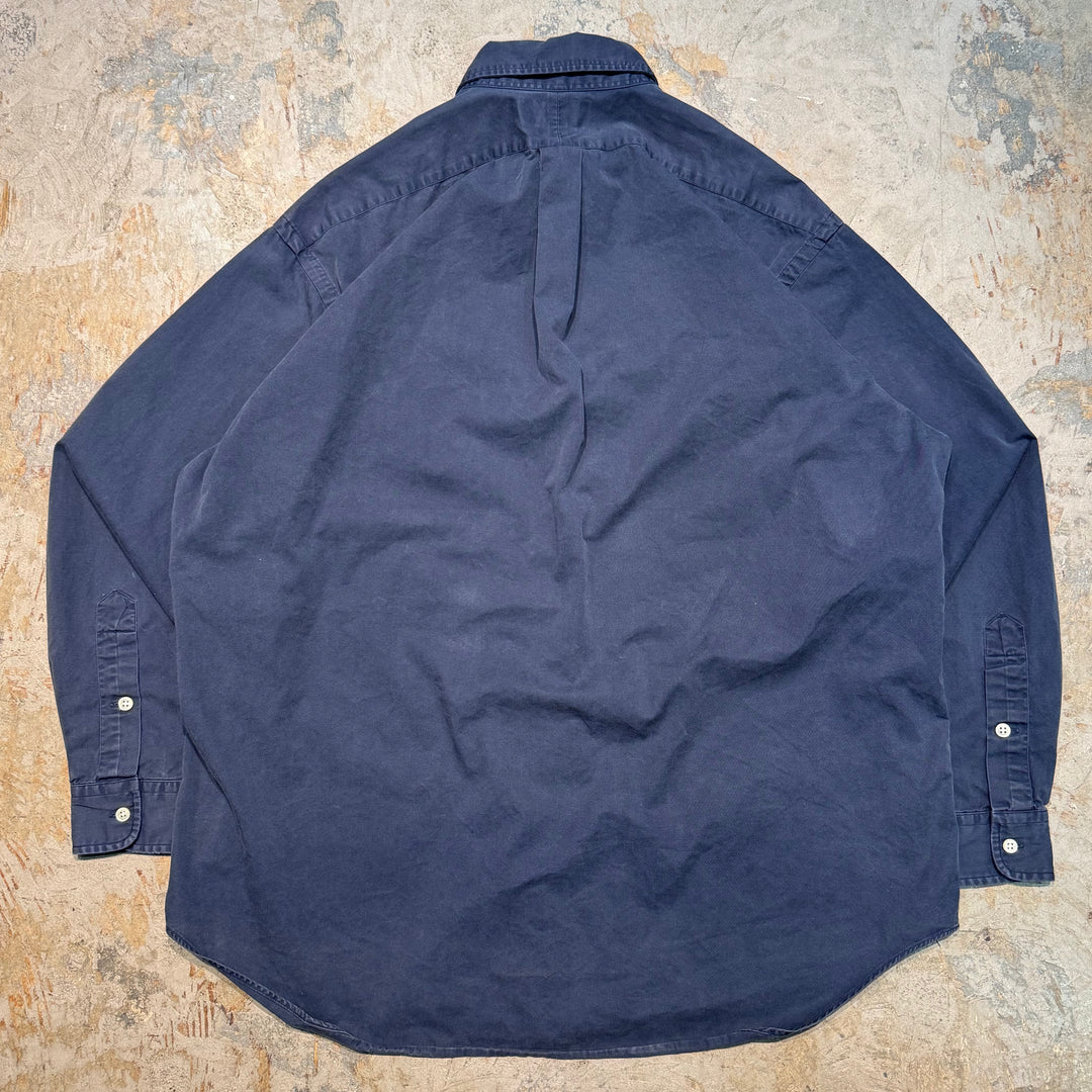 古着 POLO by Ralph Lauren/ ポロ バイ ラルフ ローレン/ ボタンダウン長袖シャツ/ サイズL