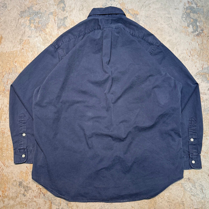 古着 POLO by Ralph Lauren/ ポロ バイ ラルフ ローレン/ ボタンダウン長袖シャツ/ サイズL