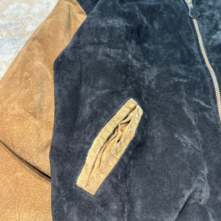 중고 의류 미국 빈티지 / 스웨이드 가죽 자켓 / 스웨이드 가죽 자켓 / 누벅 / 가죽 / 스타디움 재킷 / 사이즈 M