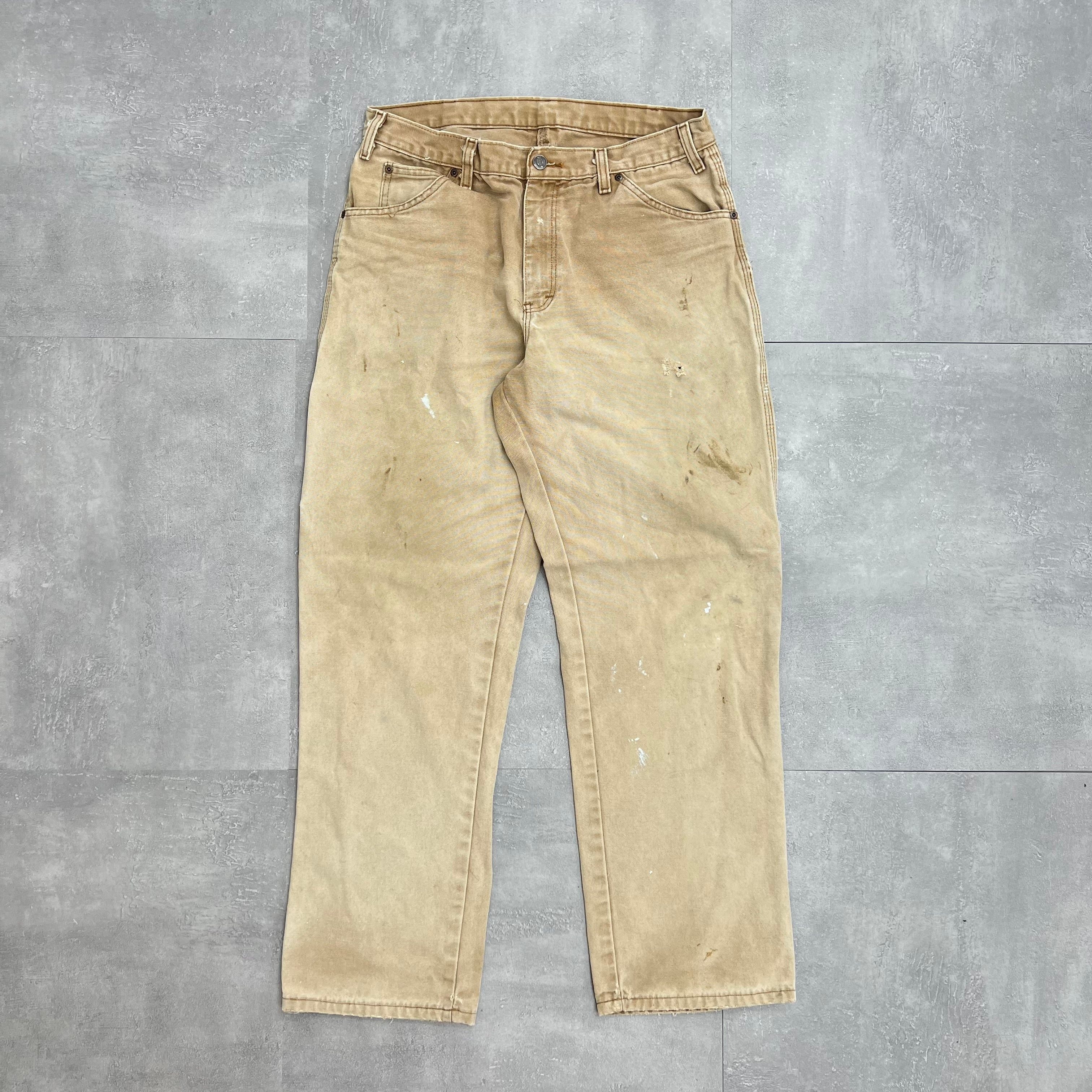 Dickies Duck Painter Pants Men's W34 equivalent unclear beige type brown Vintage Second Hand